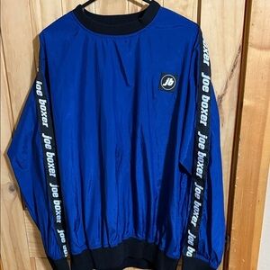 Joe Boxer Royal Blue Crewneck Windbreaker